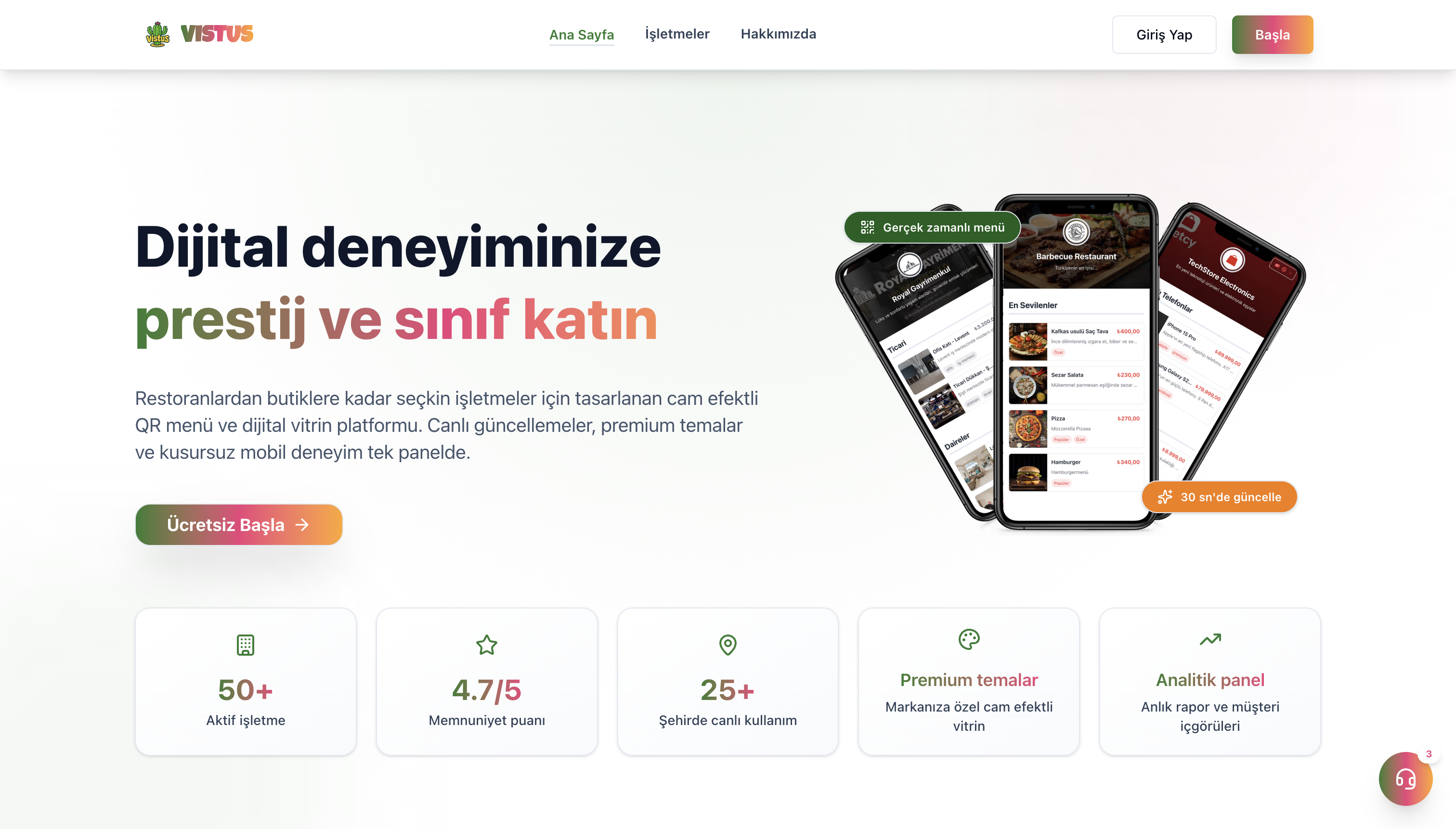 Vistus – Digital Showcase Platform